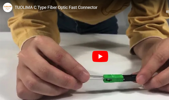 Connecteur rapide à fibres optiques de type C
