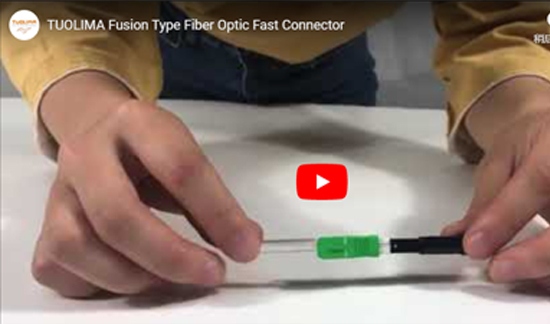 Connecteur rapide à fibres optiques fusionnées