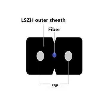 Modèle gjxfh - 4b câble de chute de fibre optique carré